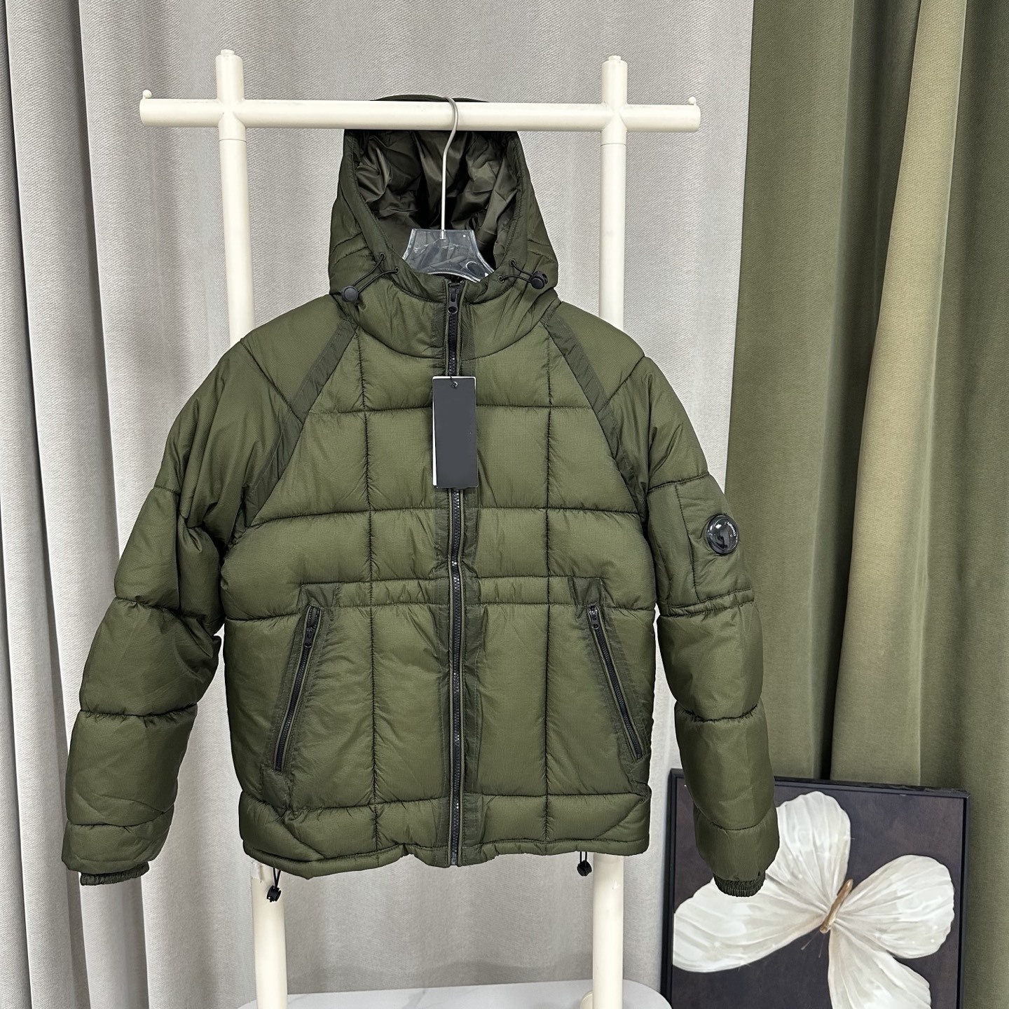 Men's designer jacket hoodie Loose puffer jacket winter Windproof zip up long sleeve Casual running pantalon Company pants Unisex Cardigan wind