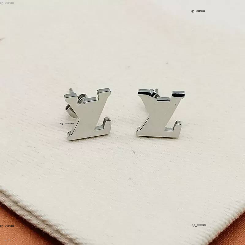 Boucles d'oreilles classiques à la mode en acier inoxydable plaqué or pour femmes, bijoux cadeaux pour amis, amoureux du jour commémoratif, fianç