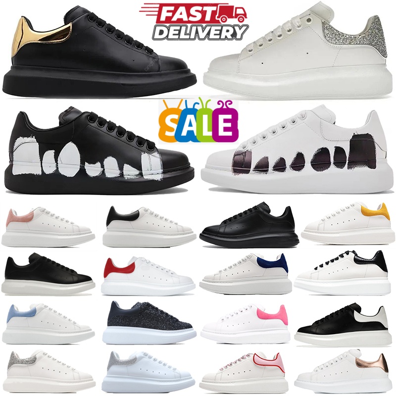 Alexander chaussures créateur sneakers blanches semelle épaisse chaussures de skate plateforme multicolore daim velours baskets décontractées 36-