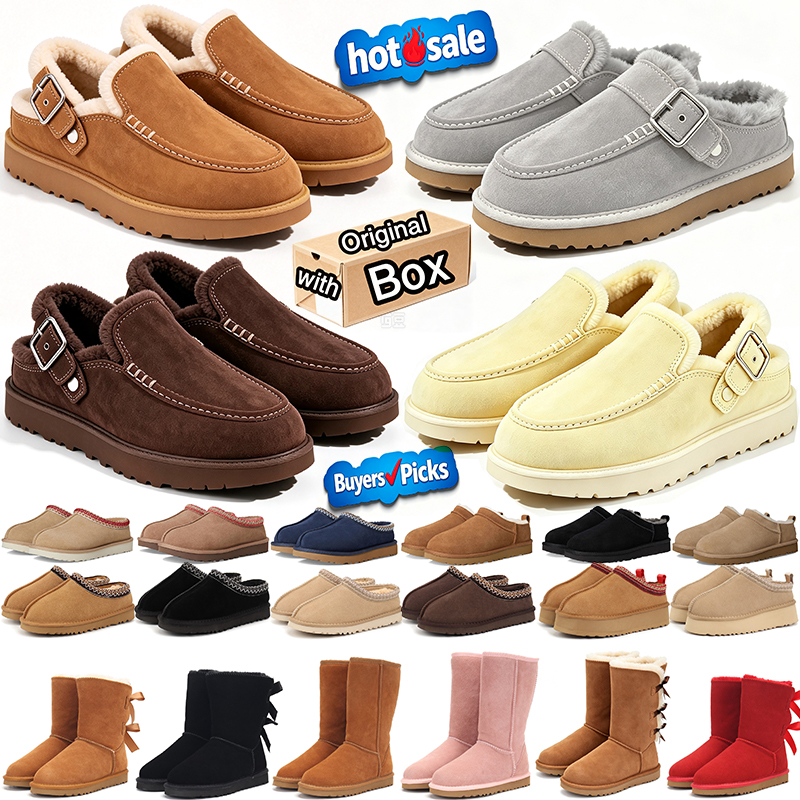 designer Slippers goldenstar Clog australia tasman slippers tazz women men platform winter booties classic snow uggswoman boot ankle short Bowtie si