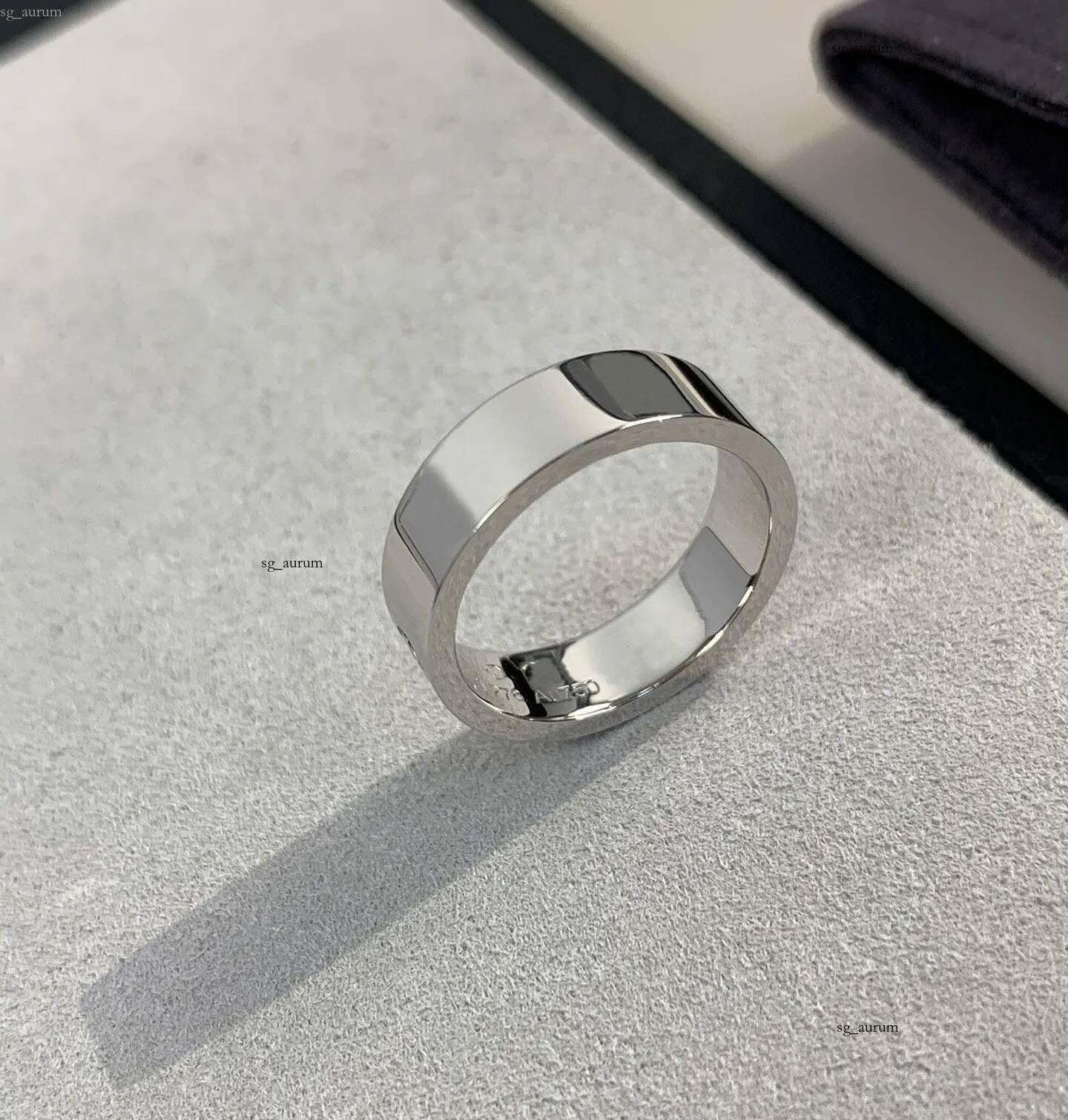 top quality 18k V gold women Designer Rings lover's rings men designer jewelry no diamond ring unisex for Anniversary Jewelry gift with box