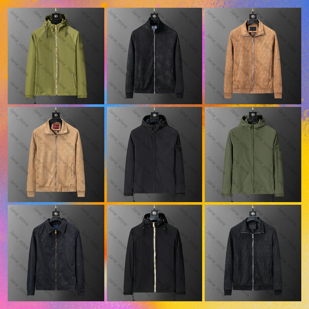 10A Designer New Mens Hoodie Autumn And Winter Womens Embroidered Zipper Jacket Sportswear Luxury Hooded Waterproof Top Windrunner Outerwear LVJ B4