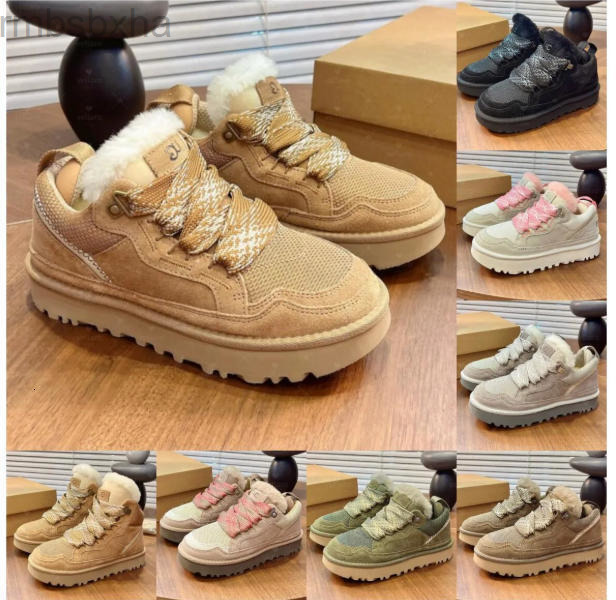 2026 Designer Tazz Tasman Lowmels Sand Trainer platform boot snow boots women ankle booties sheepskin mens womens winter shoes 169