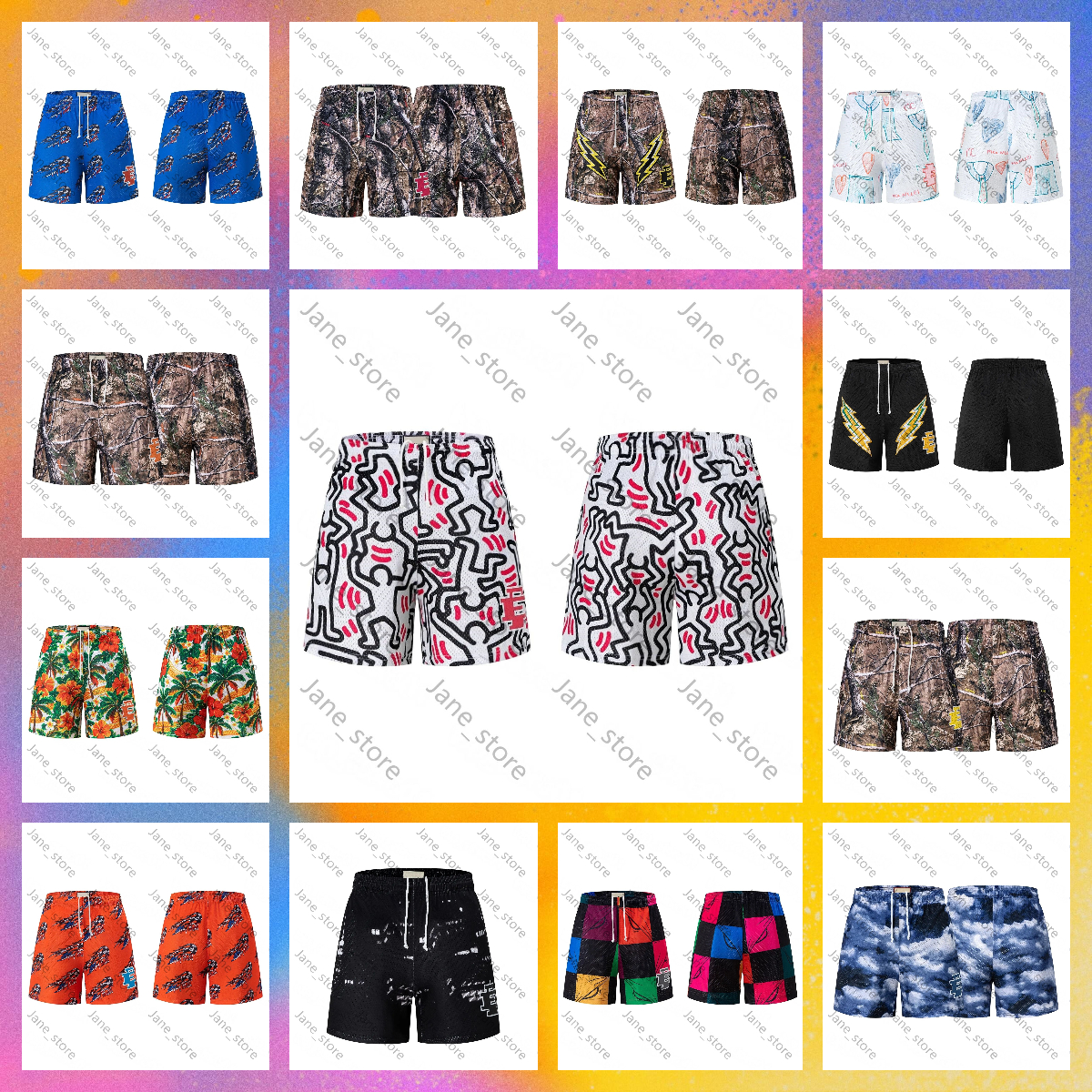 10A Designer Classic Summer Sport Uomo Eeic Emmanuel Pantaloncini da donna Pantaloncini da basket traspiranti Pantaloni da spiaggia Outdoor Casual O