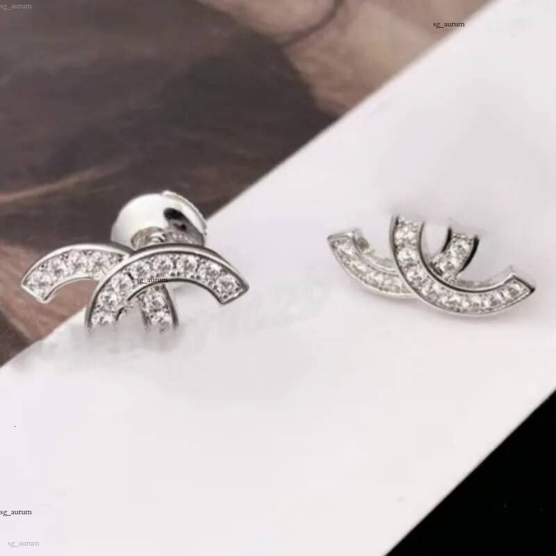 Chainl Top qualité Stud mode boucles d'oreilles femme designer boucle d'oreille multi couleurs c lettre femmes dia cadeaux de mariage bijoux