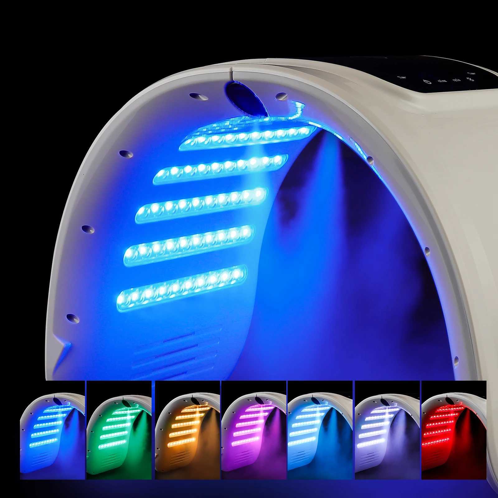 Skin Hydrating Sprayer LED Mask Facial Machine Nano Mist 7 Colors LED Photon Machine Face Body Salon SPA Home Use Skin Care X260910