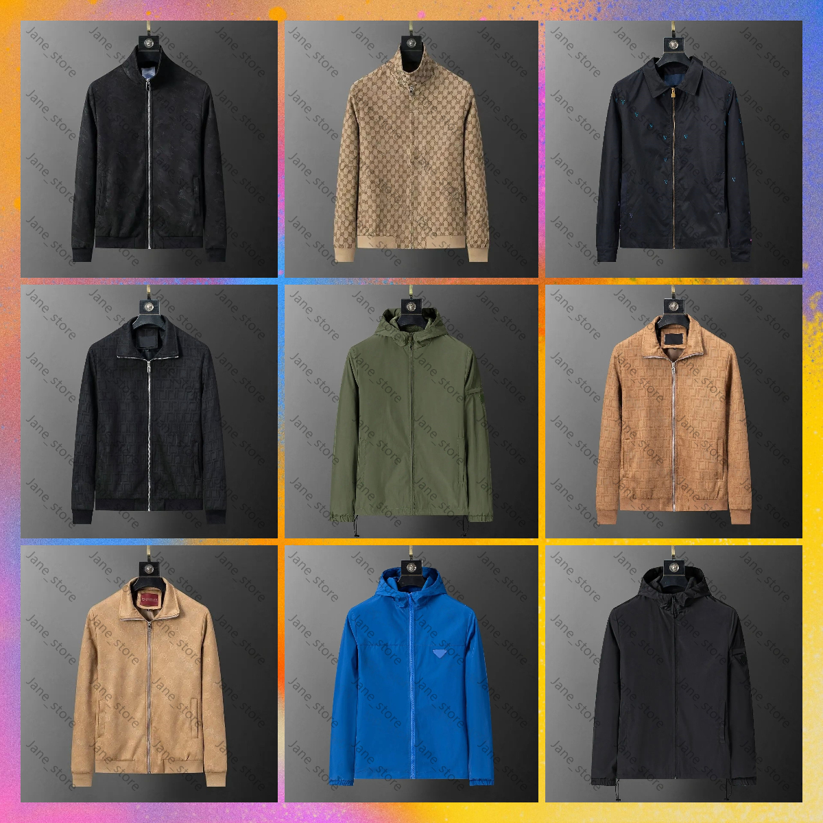10A Designer New Mens Hoodie Autumn And Winter Womens Embroidered Zipper Jacket Sportswear Luxury Hooded Waterproof Top Windrunner Outerwear LVJ W2