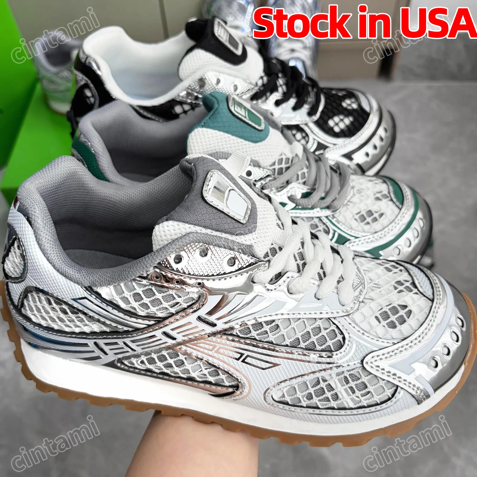 Orbit Sneakers Designer Orbit Runner Shoe Men Women Sports Breathable Leather Mesh Matching Lace Up Casual Thick Soled Mixed Color Outdoor Running S