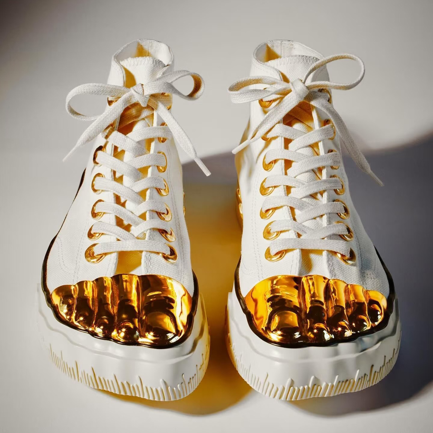 Metallic Skeleton Toe Cap Design Women Canvas Lace Up Sneakers Low High Top Casual Fashion Flat Street Shoes luxury Designer outdoor tennis shoe