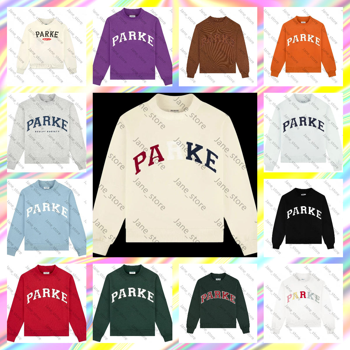 10A Parkes Sweatshirt Hoodie Mockneck Women's Embroidery Mocked Neck Vintage High Street Casual Loose Fit Fashion Pullover Spring Autumn Pink B