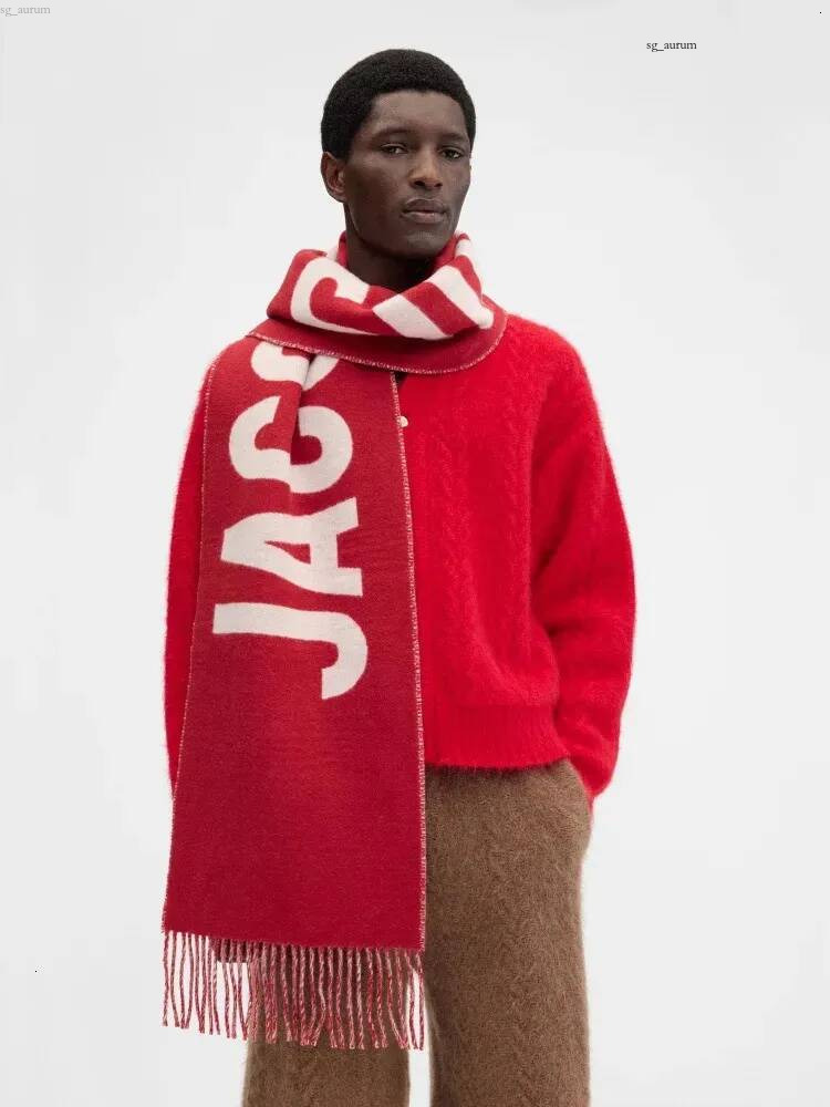 Scarf 100 wool for women y thick and warm with letters high quality fashionable cashmere Y2K winter 251223