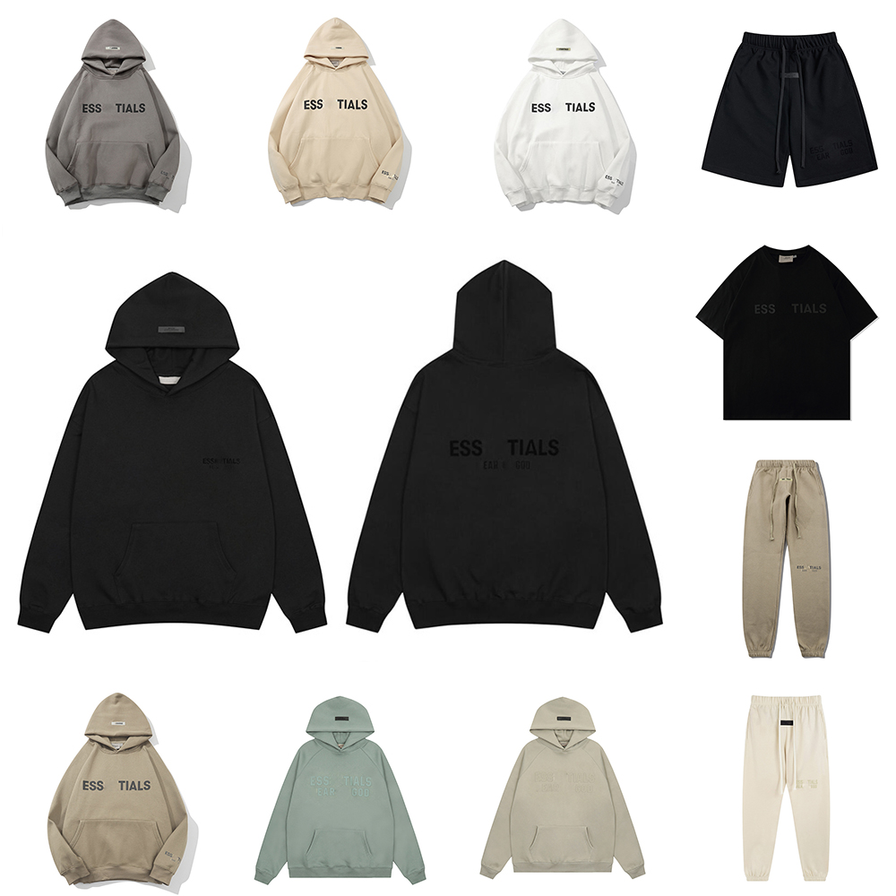 Hoodies esentialsas tracksuit Mens Designers Pullover Pants Fashion Black White Letter Graphic hoody Luxury Clothes Men Women casual loose Sweatshir