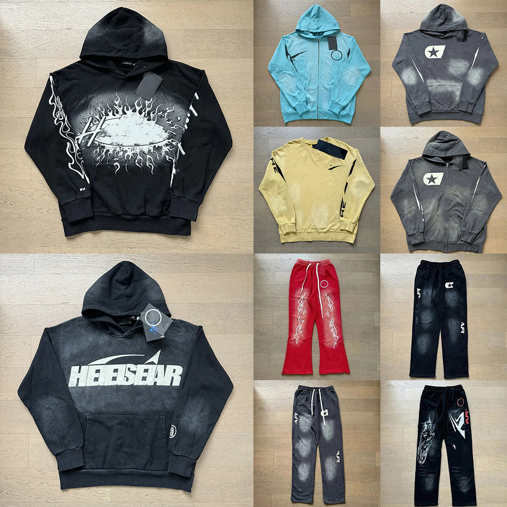 Hellhoody Hoody Y2K Designer hoodie Mens Hoodies For Man Woman Tracksuits Sports Suit Pants Pullover Vintage Street Graffiti Sweatshirts womens clot