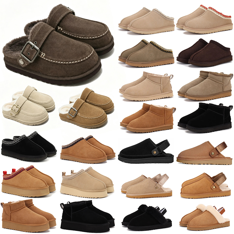 Free Shipping Australia ugggoldenstar clogs womens Slippers Clog Slides Dad Sandal Women Scuffs Tazz Tasman Fall Chestnut Sand Winter Snow Shoe Size