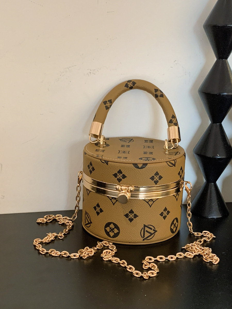 Designer Boxy Cylinder For Women New Spring/Summer Light Luxury Handbag Commuting Trendy Single Shoulder Crossbody Bag
