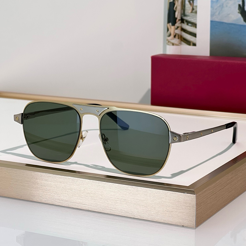 CT0532 Fashion Square Designer sunglasses For Women Metal Frame Sunglasses Men Luxury Eyewear Womens High Quality Glasses Outdoor Goggles UV400 With
