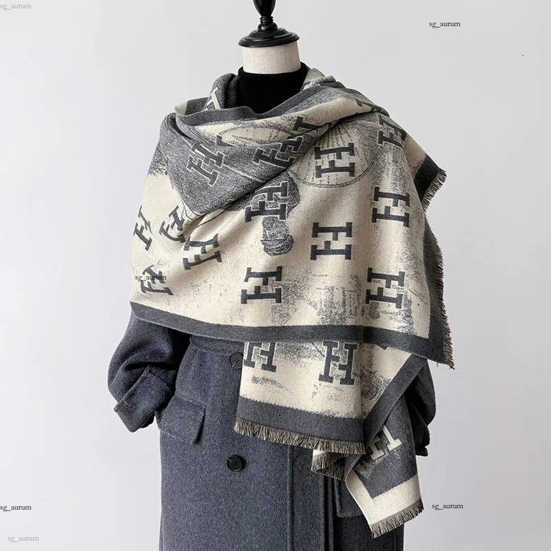 Luxury Scarves Solid color winter long thick warm shawl versatile and comfortable scarf Free shipping