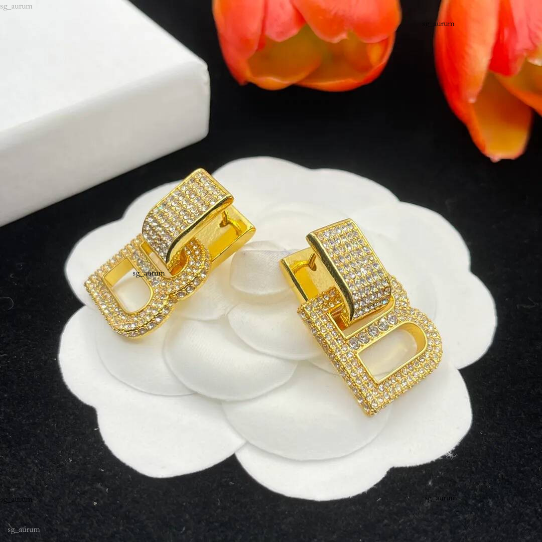 Mode or concepteur de luxe femme cerceau Stud LOGO BB lettre boucles d'oreilles bijoux de fiançailles cadeau