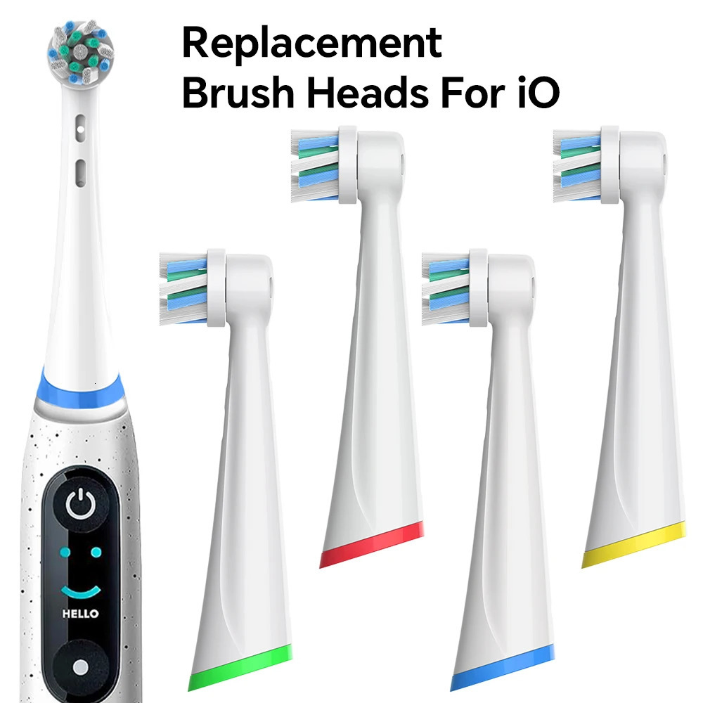 4812 Count Cross Bristles Replacement Brush Heads Compatible with Oral B iO 2345677G8910 Series Electric Toothbrush 260910