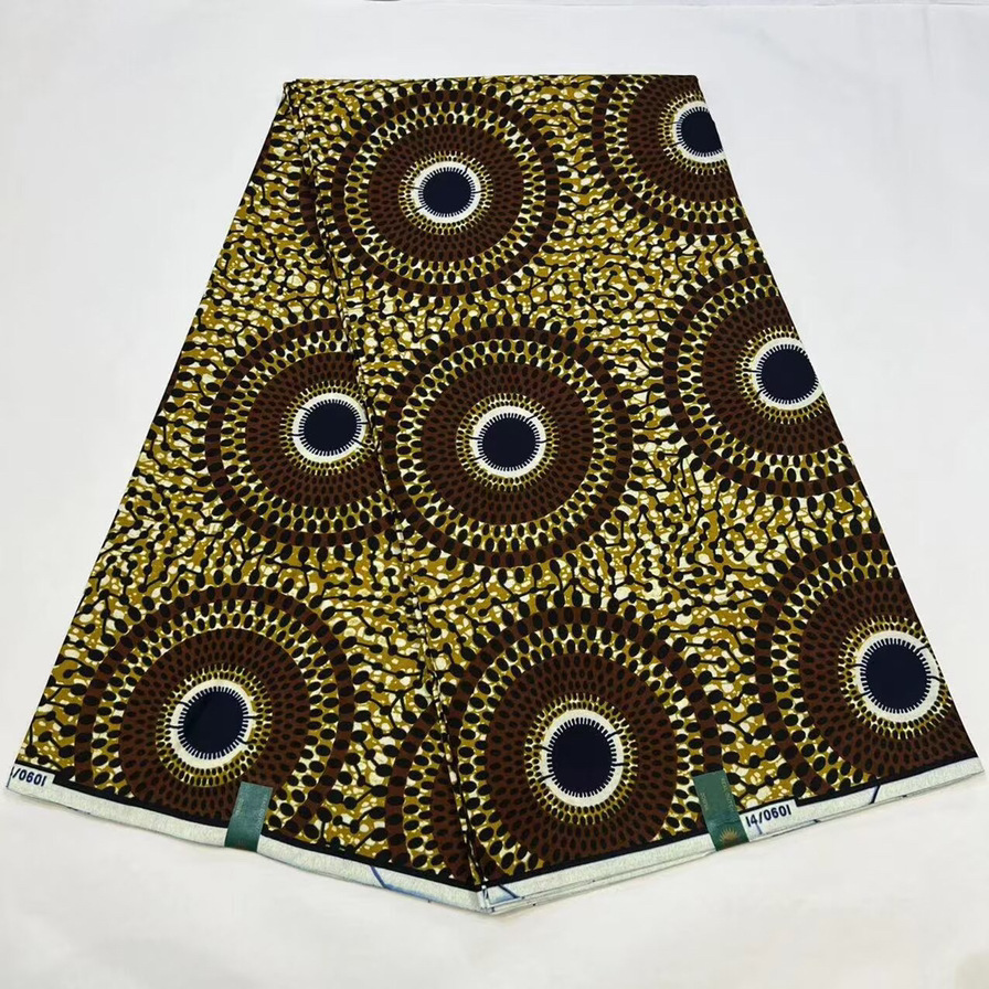 New Dutch Wax Print Fabric,100% Pure Cotton African Ankara Wax Fabric Wholesale,6 Yards Per Piece 105-112