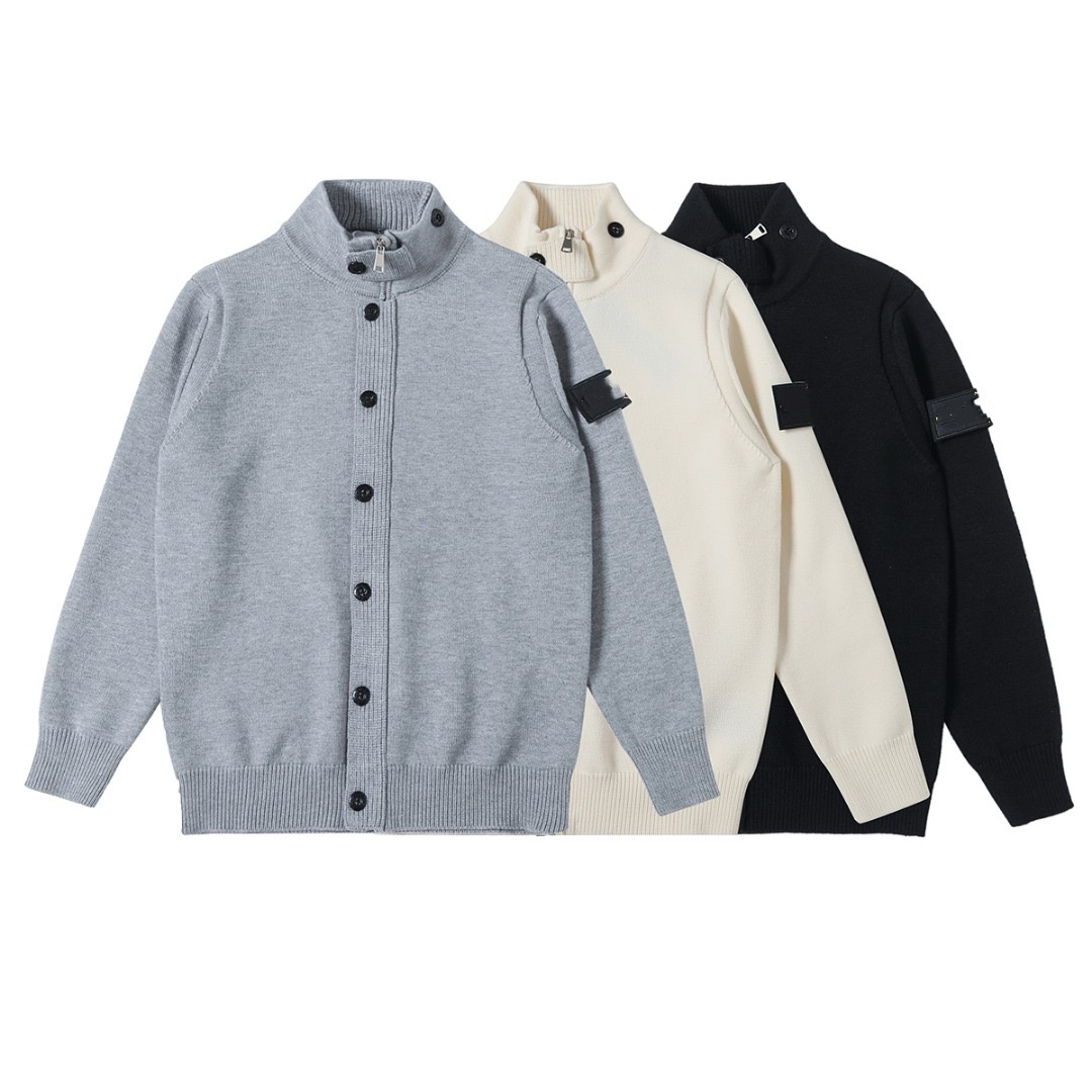 S Classique nouveau pull à col rond de couleur unie - pull tricoté épais adapté aux hommes et aux femmes