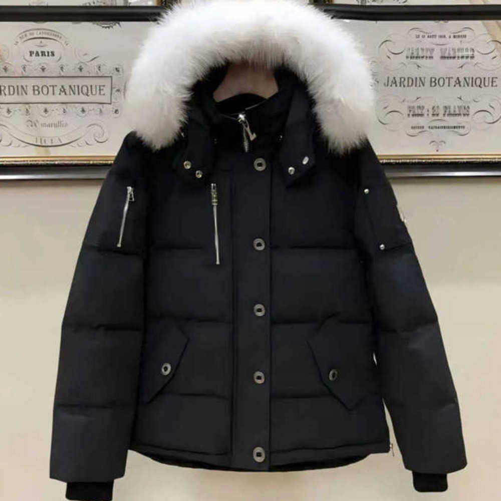 Designer Men Women Moose Jacket Outdoor Winter Down Jacket Leisure Coats Windproof Overcoat Waterproof Proof Puffer Real Wolf Fur Moose Knuckles Jac