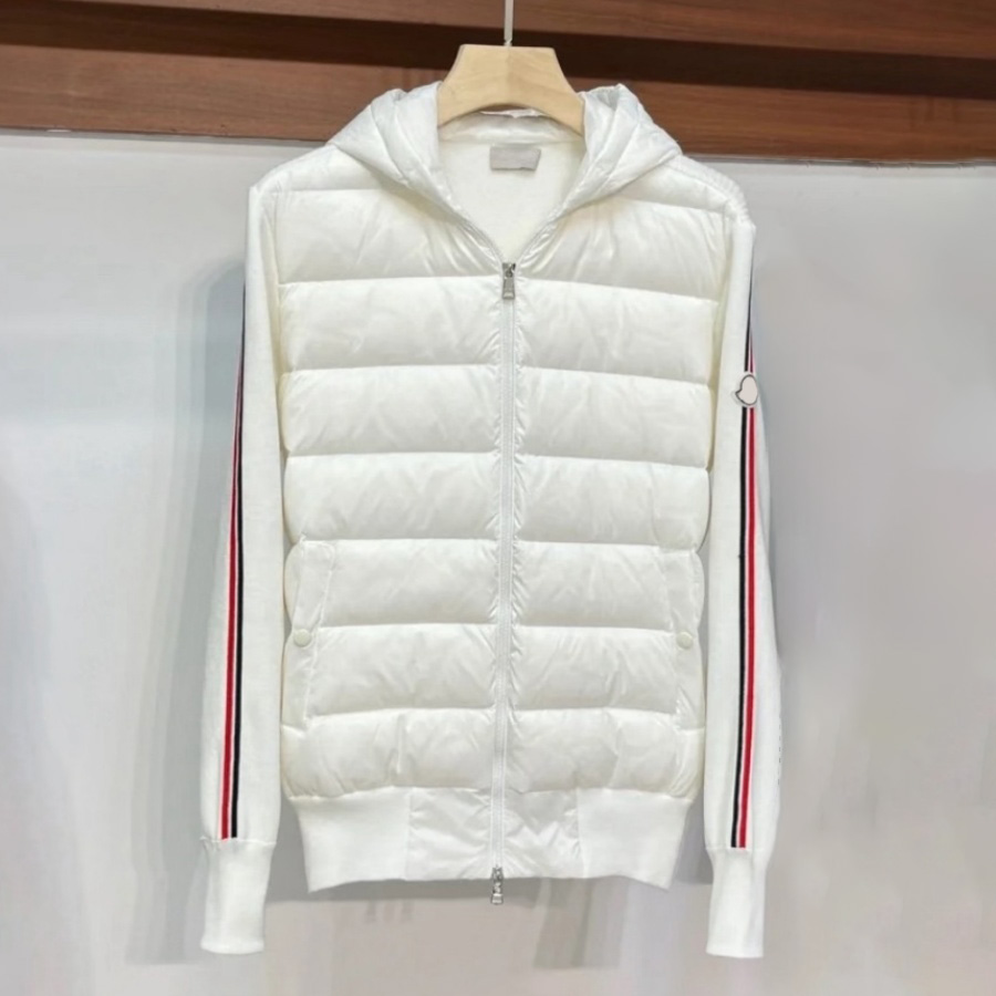 Designer Knitted Down Jacket Mens Jacket Womens Jackets Long Sleeved Sweatcoat Luxury Outwear Slim Fit Letter Jacket Casual Jacket with Pockets Z