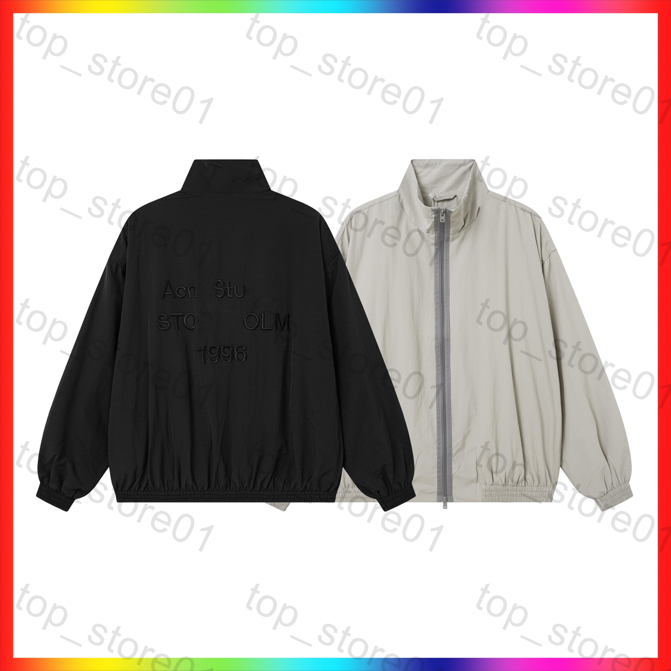 5A New Mens Designer Jacket Fashion Sportswear acneshirt hoodies Zipper 1996 Embroidered Jacket windbreaker acneshirt hoodie Drawstring Pants Runnin