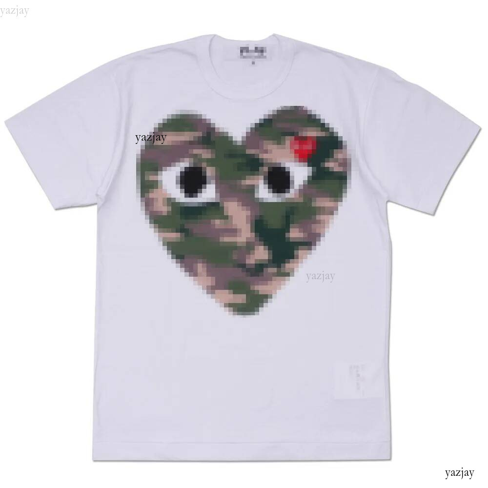 Designer Plays Commeness Desvgarconness T Shirts Big Hearts Tee White Women Short Sleeve Commes Dely Garson Shirt Luxury Sweatshirt Red Heart Loose