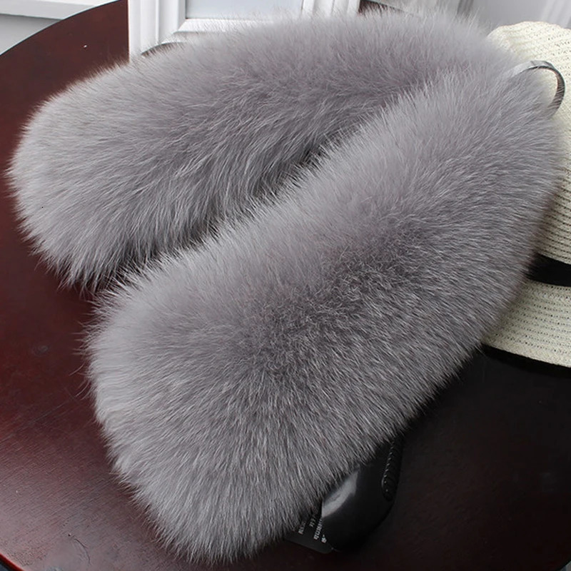 Fox Fur Collar Women Short Scarf Winter 100% Genuine Natural Fox Fur Scraves Neck Warm Fur square Collar y Muffler 260910