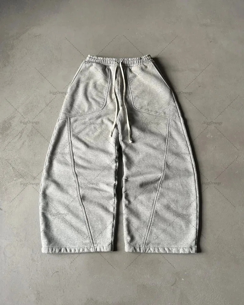 American Baggy Sweatpants Men Women Y2K Gothic Hip Hop Pants Streetwear Retro Casual Wide Leg Pants Harajuku Jogging Trousers 260910