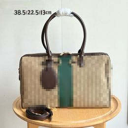 Designer Bag Women Boston Top Handle Bag Monogram Canvas Horsebit Web Stripe Double Zip Crossbody Luxury Handbag Fashion Vintage Tote