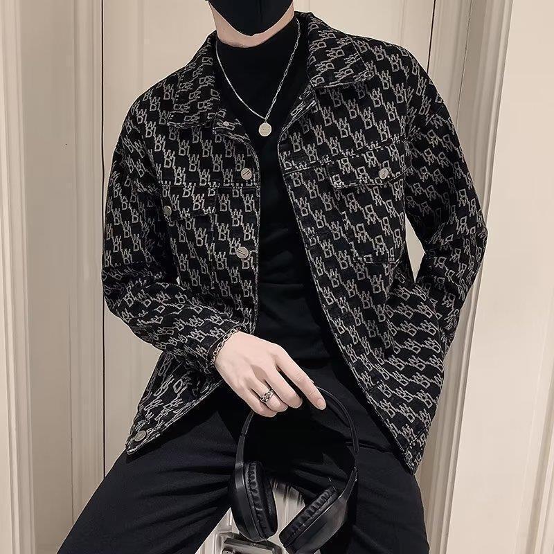 Designer Jacket Luxury Men's Trendy Brand Pi Shuai Business Casual Single Breasted Collar Slimming Coat Outdoor Party Daily Versatile Youth Shi
