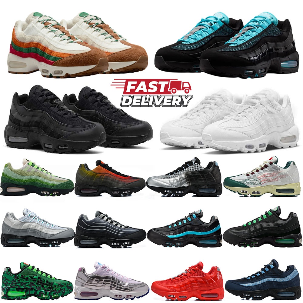 Designer 95 95s Shoes 95sNeon Scorpion Triple Black White Hyper Turquoise Aegean Storm Sequoia Pink Beam Cool Grey Midnight Navy 95 Sneakers Men