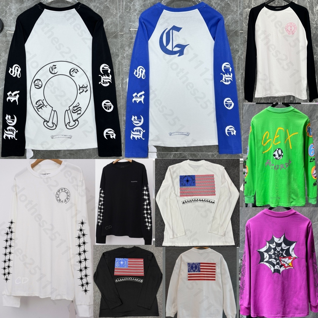 chemise à manches longues à manches longues hommes designer t-shirts hommes sweat coton pull top qualité unisexe sweats de luxe décontracté respi
