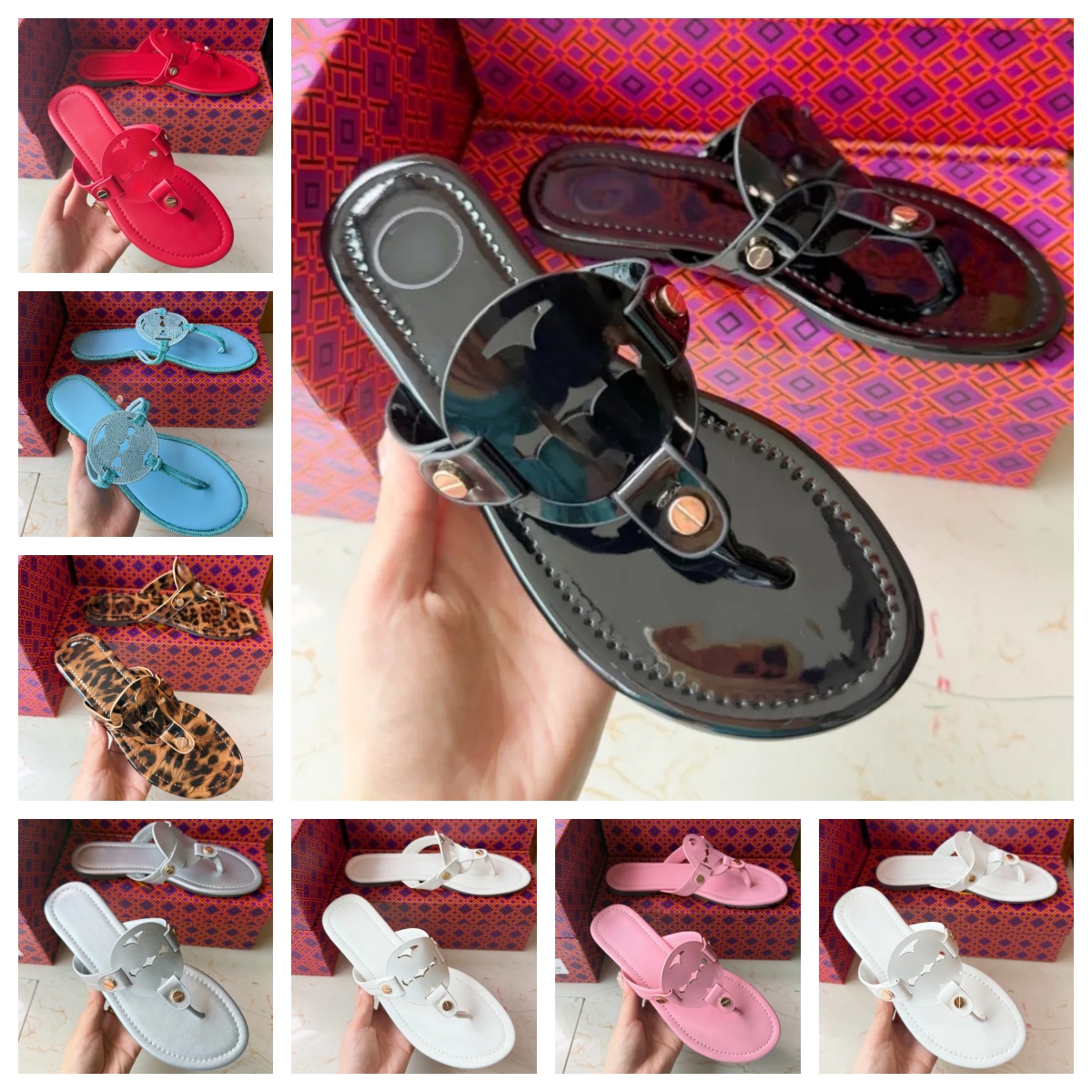New designer sandals miller flip flops sandals designer women Womens Slides Fashion Summer Beach Casual Designer Slippers Top Quality Black slides w