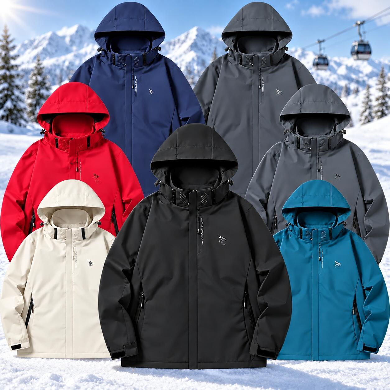 Arcteryxilly Men Women Waterproof Ski Jacket Windproof Breathable Hooded Snowboarding Coat Winter Outdoor Sportswear