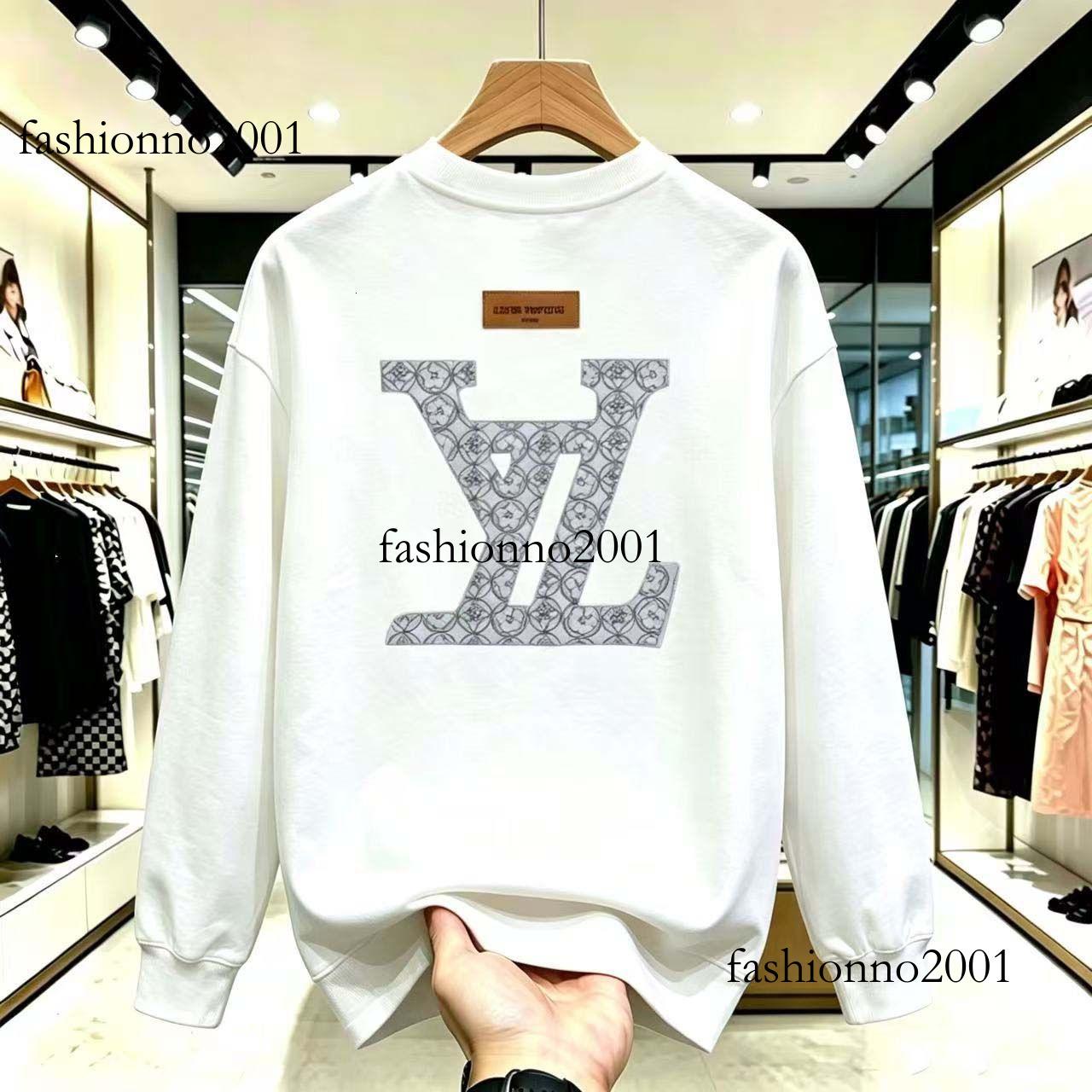 Louissly Vitons Hoodie Autumn Winter Men Women New Light Luxury Louies Vuiitton Hoodies Fashionable Round Neck Printed Casual Trendy Luisly Vitonly