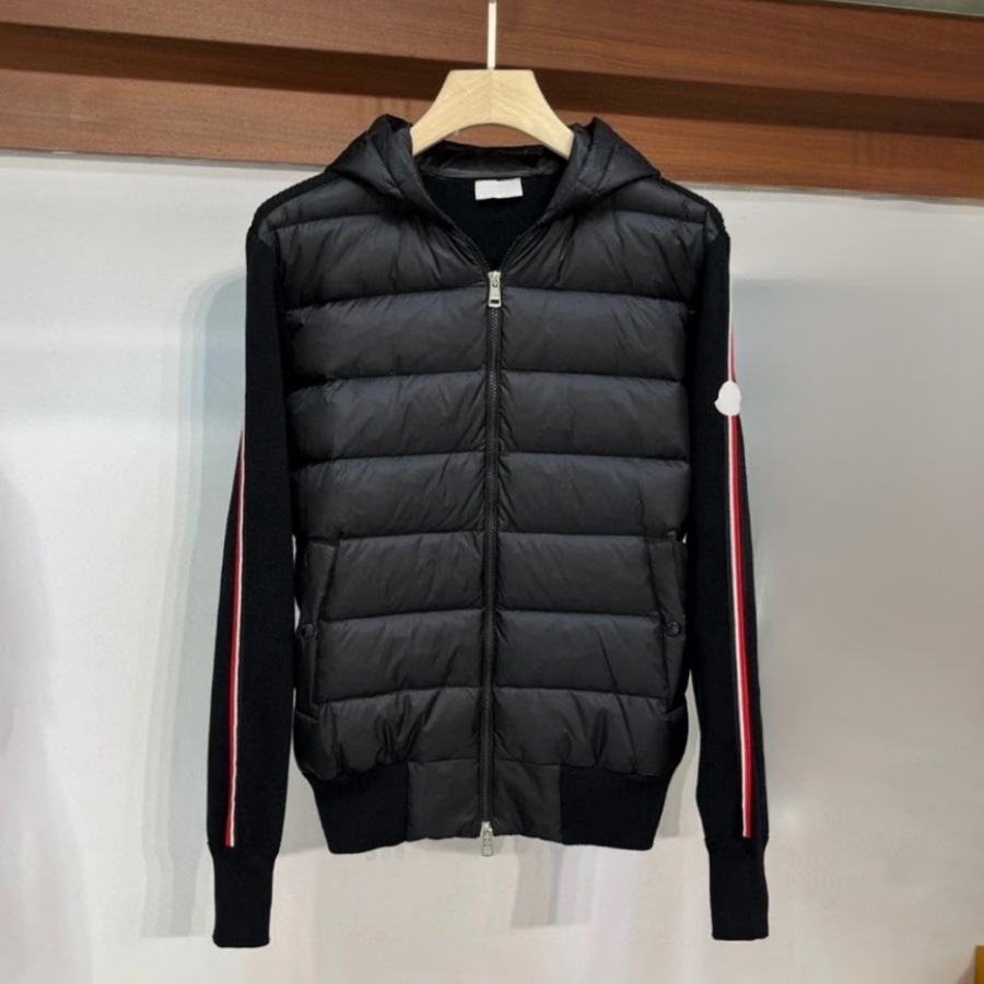 Designer Knitted Down Jacket Mens Jacket Womens Jackets Long Sleeved Sweatcoat Luxury Outwear Slim Fit Letter Jacket Casual Jacket with Pockets Z