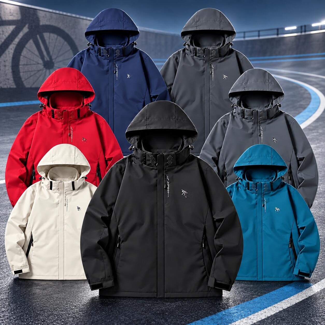 Arcteryxilly Men Women Waterproof Cycling Jacket Windproof Breathable Hooded Long Sleeve Bike Riding Outdoor Sports Top