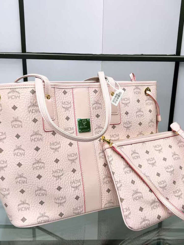 Mcme Purse Tote Womens Bag Large Capacity designer Mcmpurseity Bag Commuter Versatile Single Shoulder Underarm Bag Printed Mother And Child mcmpurse