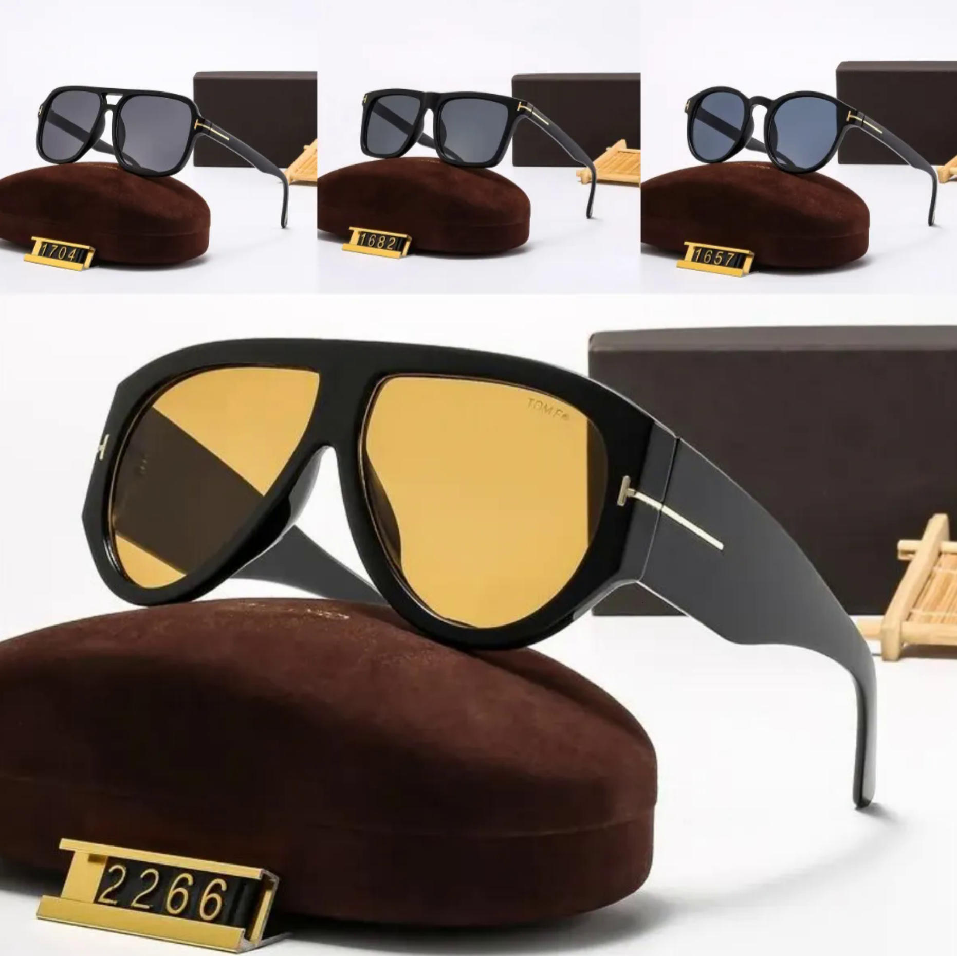 TF – lunettes de soleil Vintage pour hommes et femmes, lunettes de conduite de styliste, Style célébrité, sans boîte en option, 2026