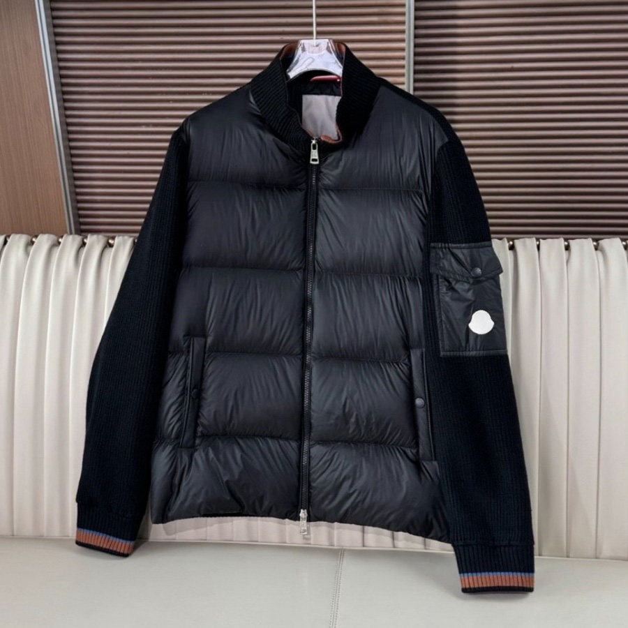 Designer Knitted Down Jacket Mens Jacket Womens Jackets Long Sleeved Sweatcoat Luxury Outwear Slim Fit Letter Jacket Casual Jacket with Pockets Z
