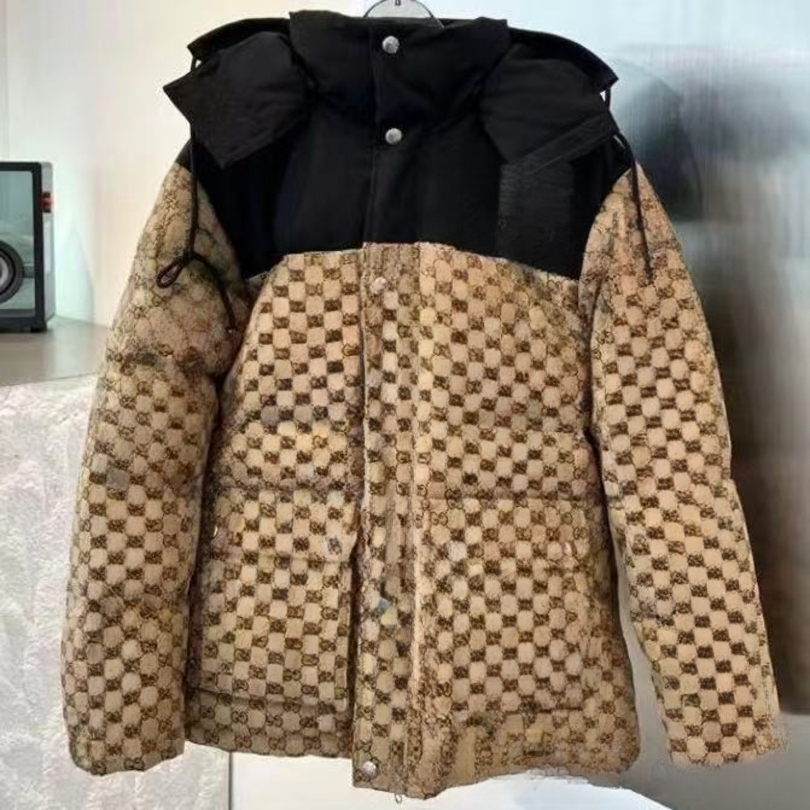 26 GN New Model Down Jacket Designer Men's/women's Winter Warmth Jacket Collared Zippered Down Jacket Colorful Fashion Print Embroidery Pl