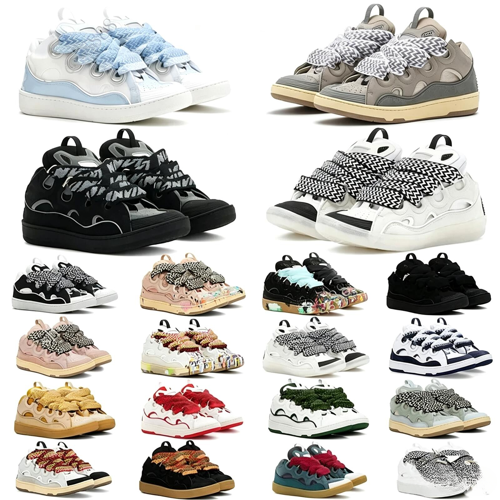 2026 Men Women Luxury Curb Sneakers Designer Running Shoes Extraordinary Womens Sneaker Calfskin Nappa Platform Mens Sports Trainers Sizs 36 46