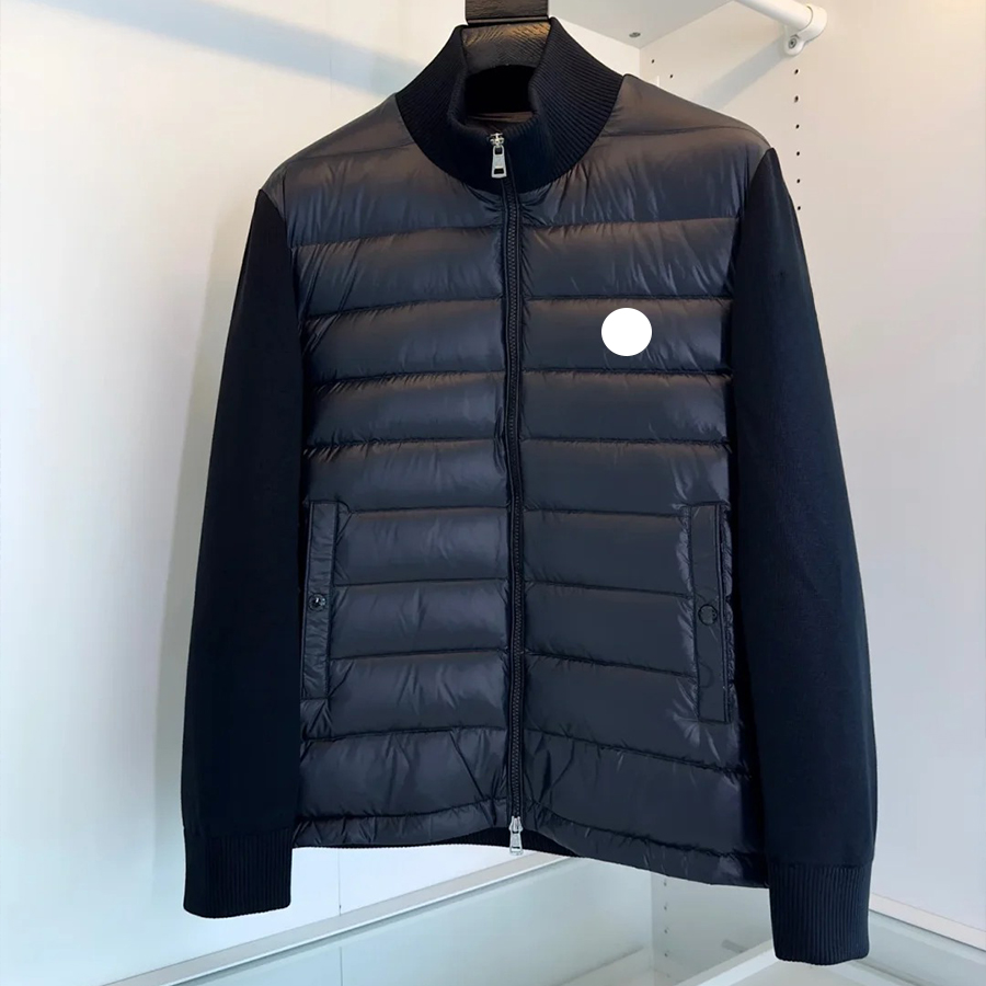 Designer Knitted Down Jacket Mens Jacket Womens Jackets Long Sleeved Sweatcoat Luxury Outwear Slim Fit Letter Jacket Casual Jacket with Pockets Zipp
