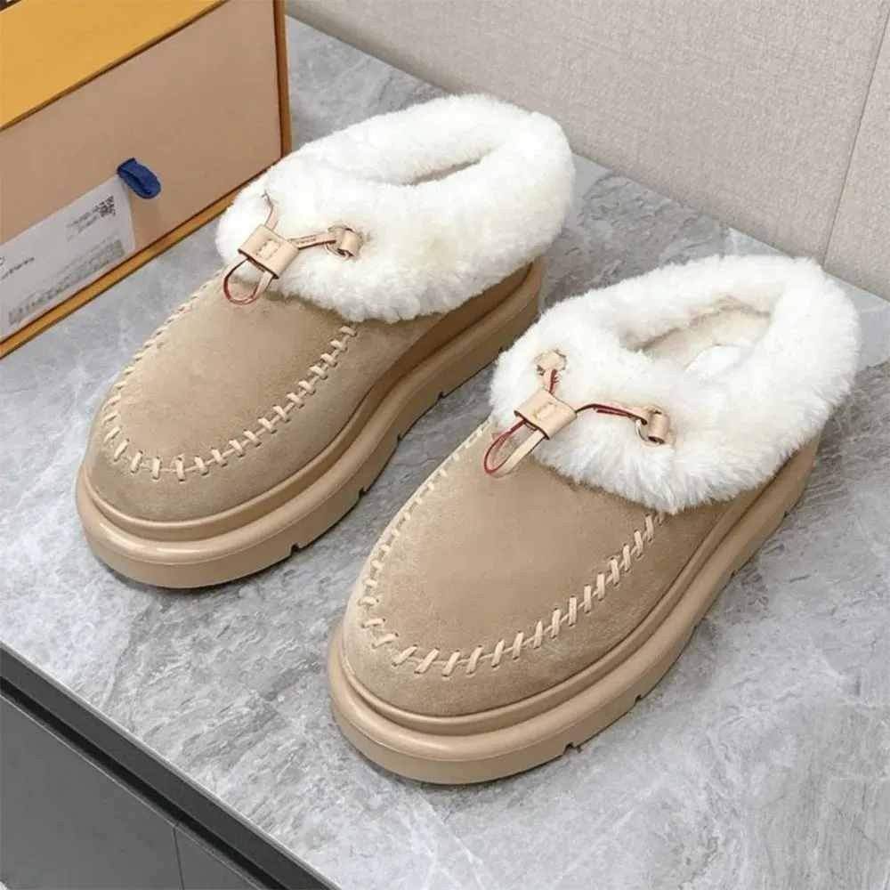 Designer Shoes Slides Boot Sandals Classic Ultra Mini Platform Boot Tazz SuedeShearling Disquette Slipper Men Women ShoesUUU