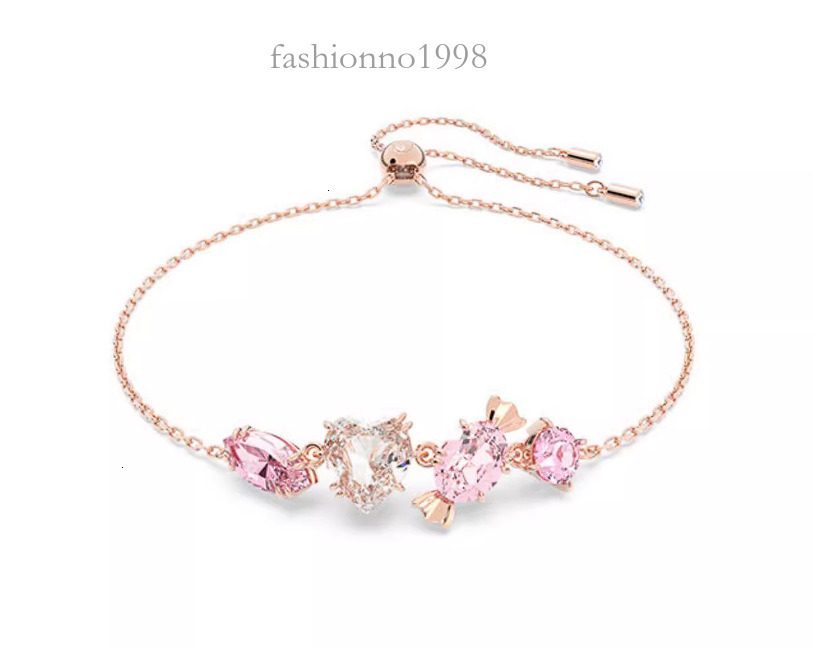 Designer Swarovkis Pendant Candy Fashion Dopamine Contrasting Collarbon Womens High Quality Elegance Sparkling Crystal Fashion Swarovskilyity Neckla