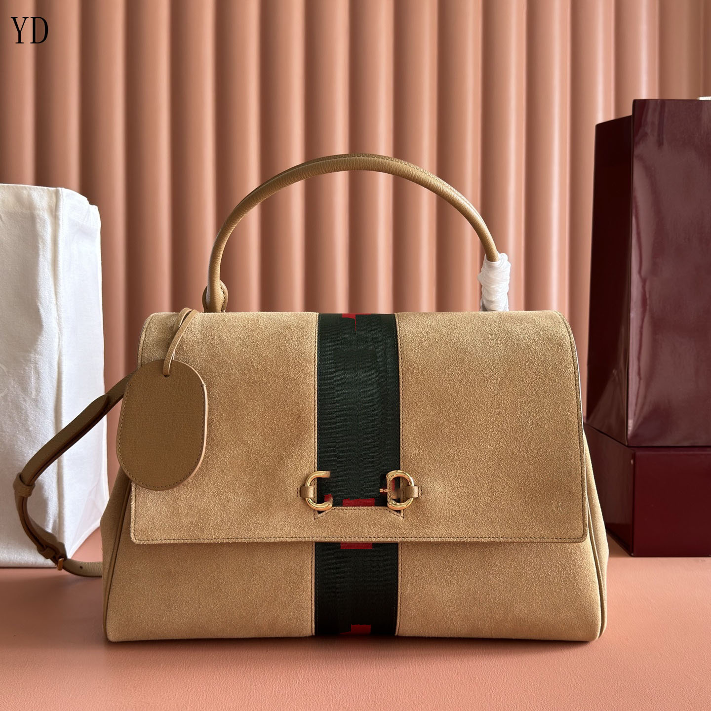 Casual fashion women's printed handbag genuine leather multifunctional elegant shoulder crossbody medium tote bag designer bag