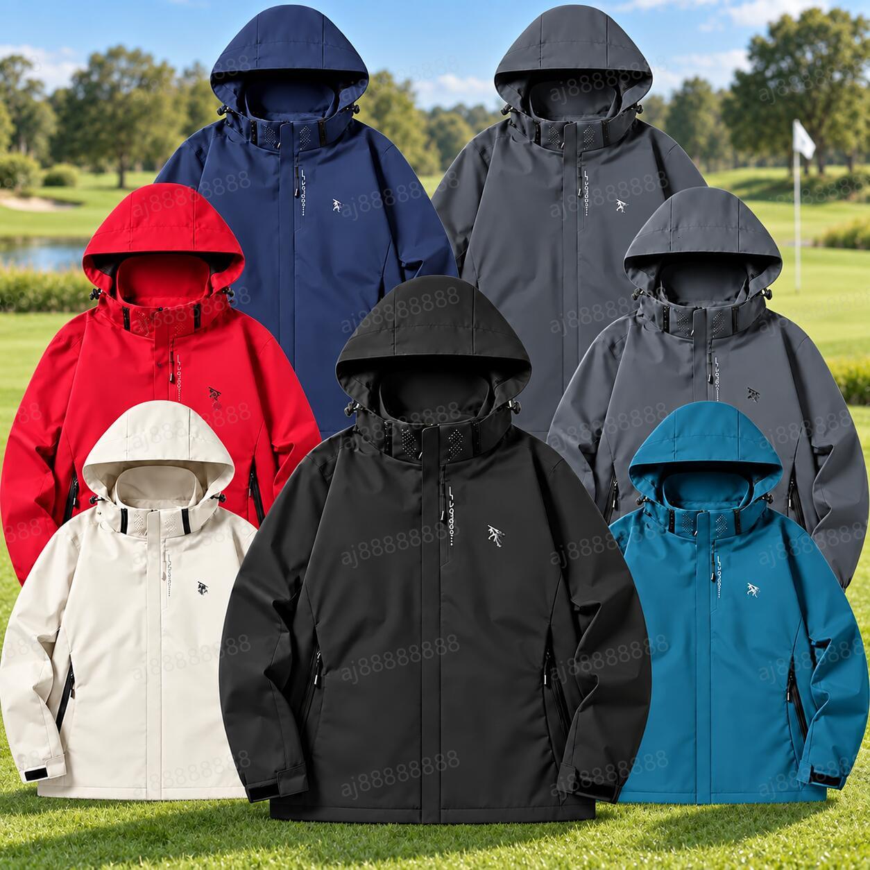 Arcteryxilly Unisex Golf Jacket Waterproof Windproof Breathable Hooded Coat Lightweight Outdoor Sportswear for Men Women